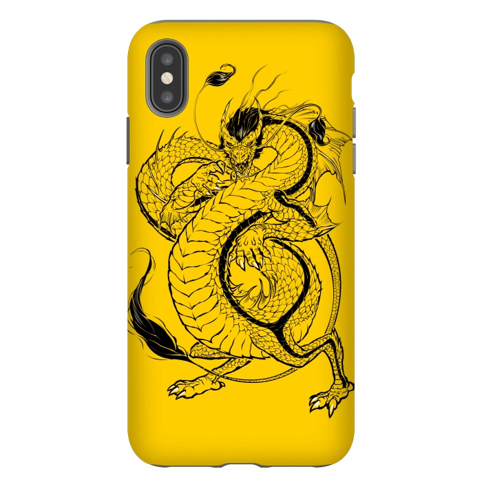iPhone Xs Max StrongFit Bruce, the Dragon by Draco