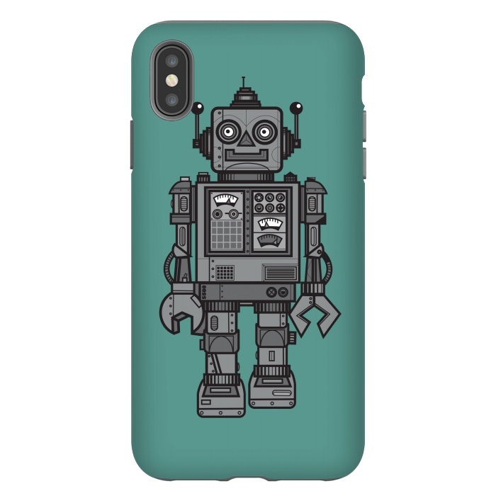 iPhone Xs Max StrongFit A Vintage Robot Friend by Wotto