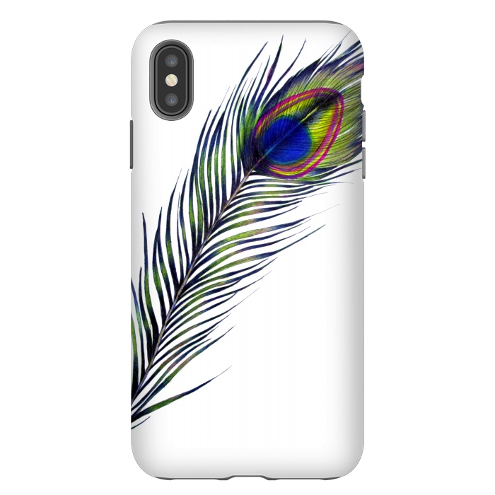 iPhone Xs Max StrongFit The Peacock's Feather by ECMazur 
