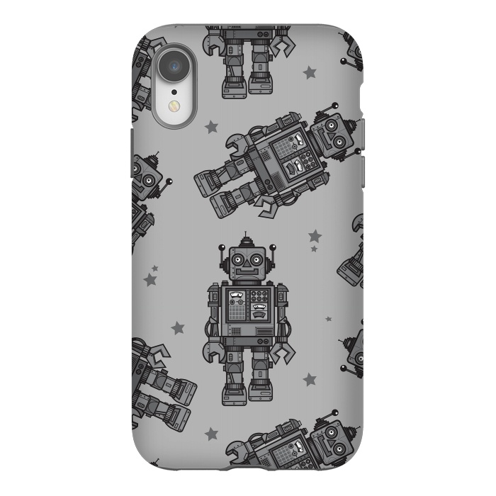 iPhone Xr StrongFit A Vintage Robot Friend Pattern  by Wotto