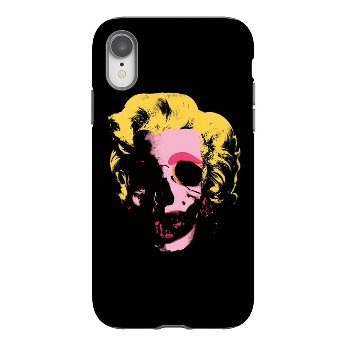 iPhone Xr StrongFit Marilyn Monroe Pop Art Skull by Alisterny