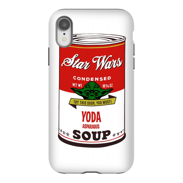 iPhone Xr StrongFit Star Wars Campbells Soup Yoda by Alisterny