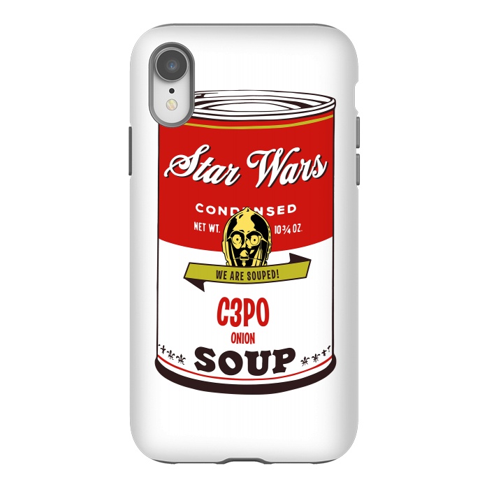 iPhone Xr StrongFit Star Wars Campbells Soup C3PO by Alisterny