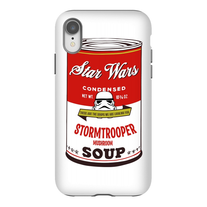 iPhone Xr StrongFit Star Wars Campbells Soup Stormtrooper by Alisterny