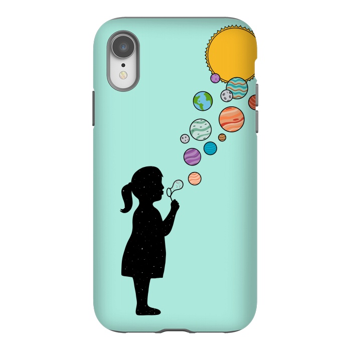 iPhone Xr StrongFit Planets bubbles by Coffee Man