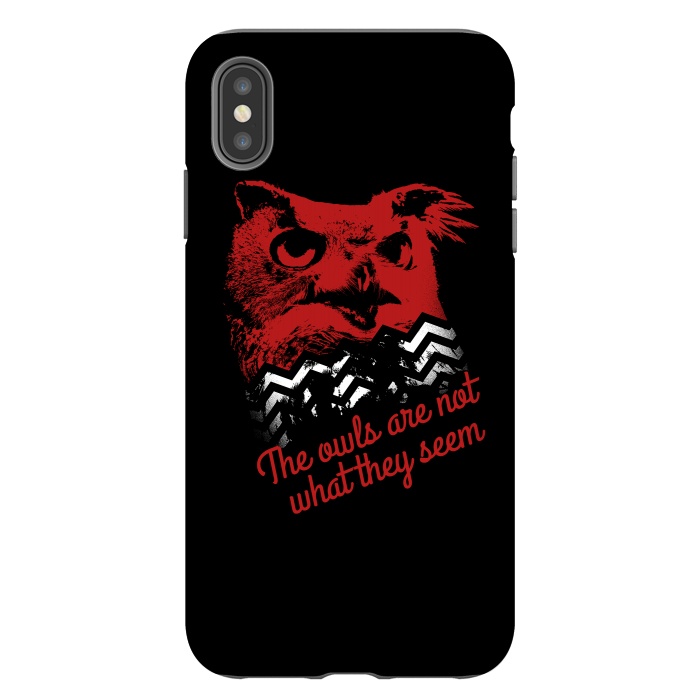 iPhone Xs Max StrongFit Twin Peaks The Owls Are Not What They Seem by Alisterny
