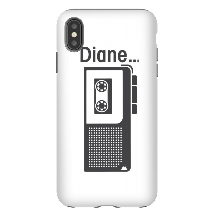iPhone Xs Max StrongFit Twin Peaks Diane Dictaphone by Alisterny