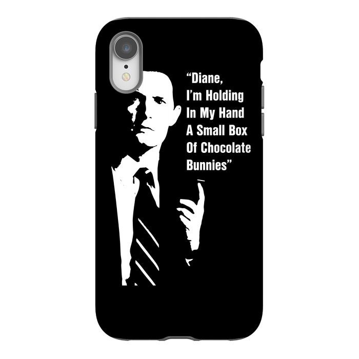 iPhone Xr StrongFit Twin Peaks Diane Chocolate Bunnies by Alisterny