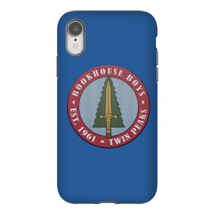 iPhone Xr StrongFit Twin Peaks Bookhouse Boys Embroidered by Alisterny