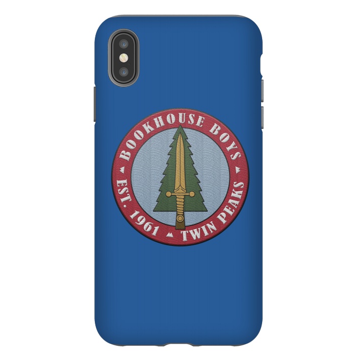 iPhone Xs Max StrongFit Twin Peaks Bookhouse Boys Embroidered by Alisterny