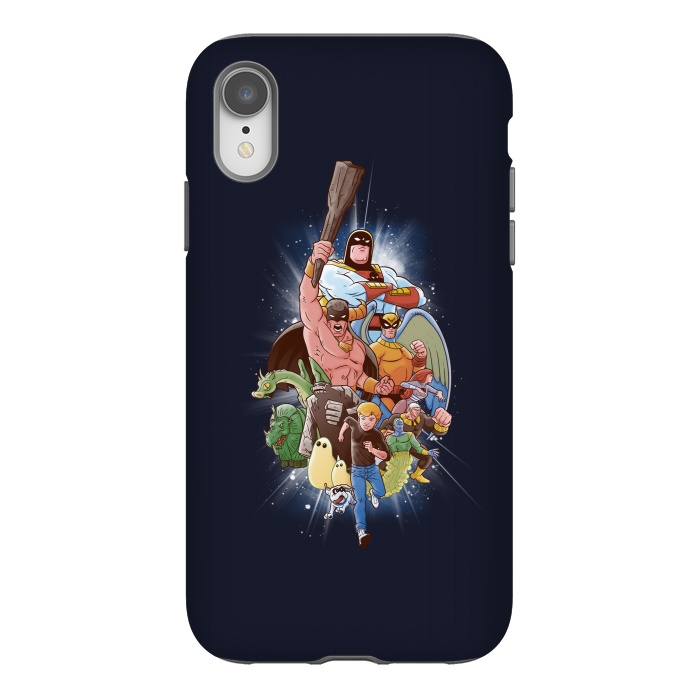 iPhone Xr StrongFit CHILDHOOD HEROES by SKULLPY
