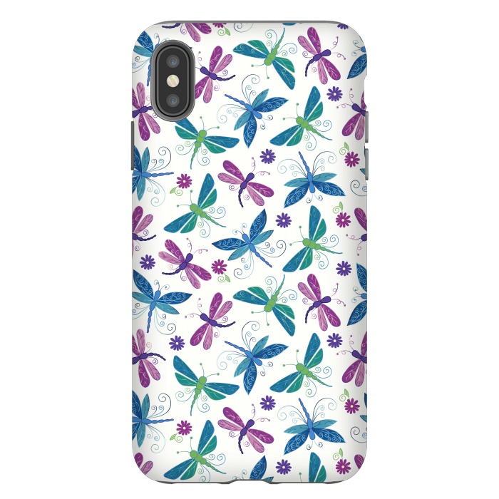 iPhone Xs Max StrongFit Dragonflies by TracyLucy Designs