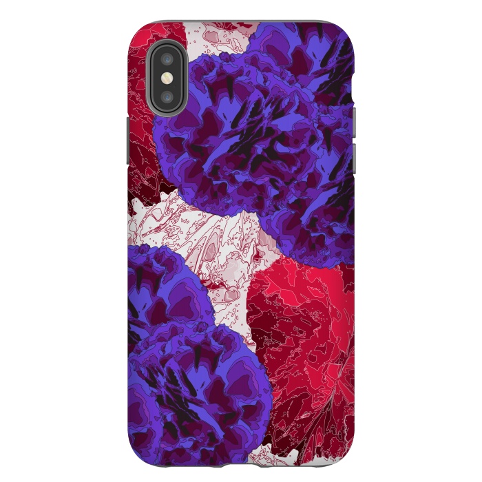 iPhone Xs Max StrongFit Outlined Flowers by Zala Farah