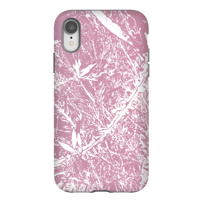 iPhone Xr StrongFit Pink Floral Art by Zala Farah