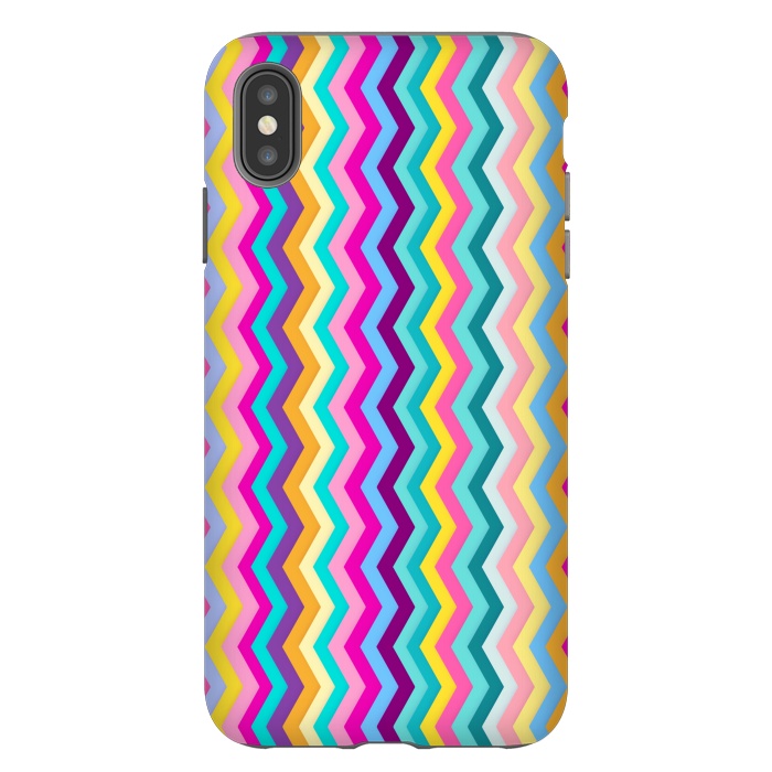 iPhone Xs Max StrongFit Zigzag by Elizabeth Dioquinto