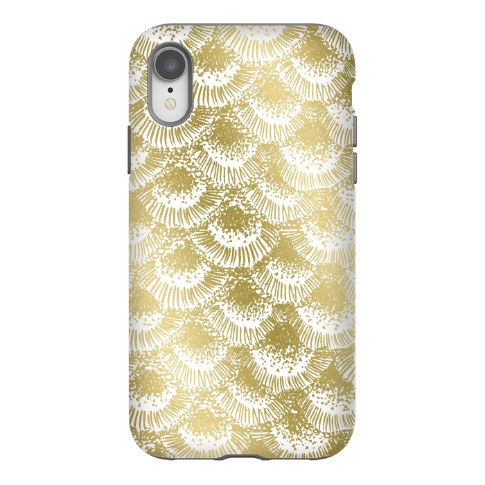 iPhone Xr StrongFit Organic Burst Gold by Caitlin Workman