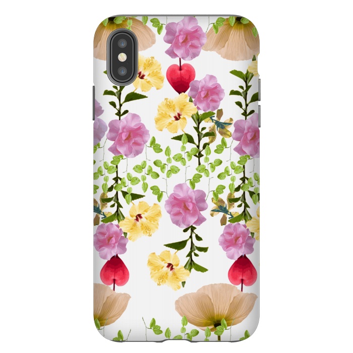 iPhone Xs Max StrongFit Colorful Flower Collage by Zala Farah