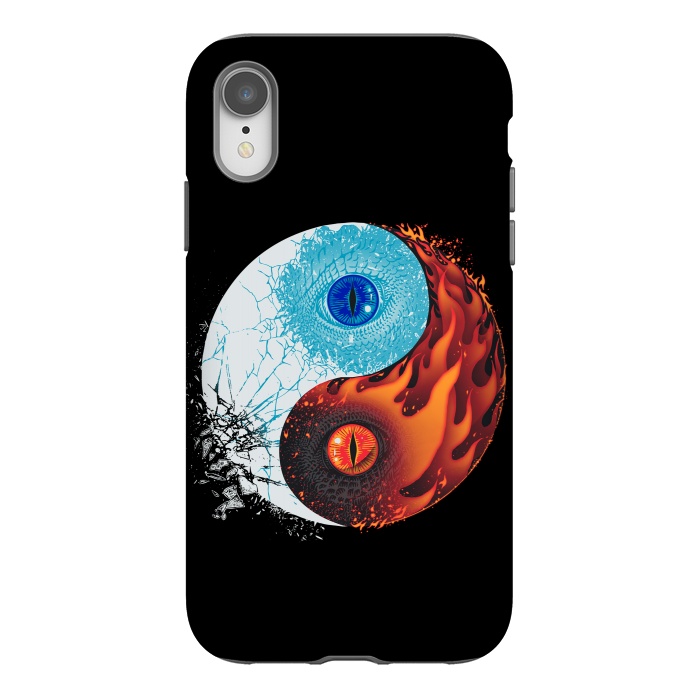 iPhone Xr StrongFit Ice and Fire by Branko Ricov