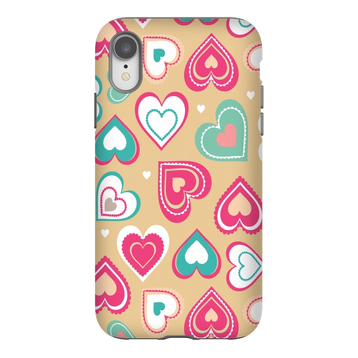 iPhone Xr StrongFit Love Hearts by Martina