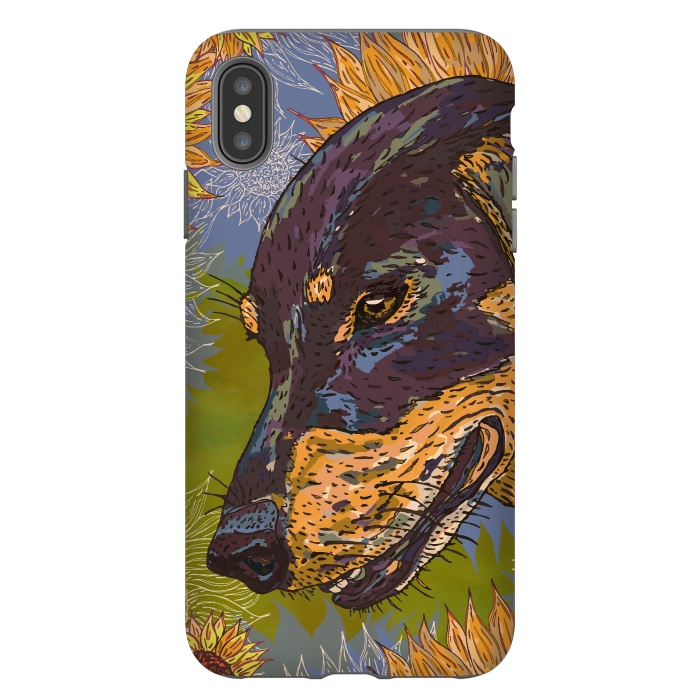 iPhone Xs Max StrongFit Dachshund by Lotti Brown