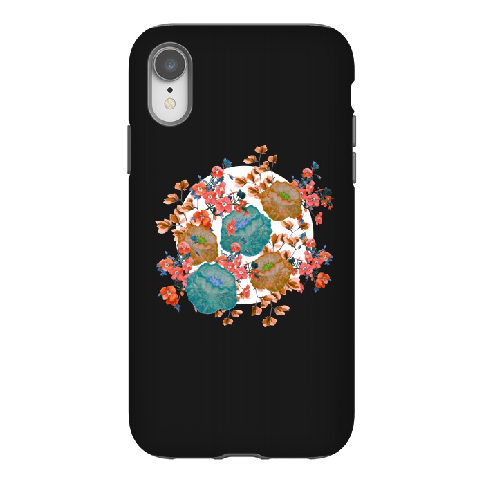 iPhone Xr StrongFit Floral Stamp by Zala Farah