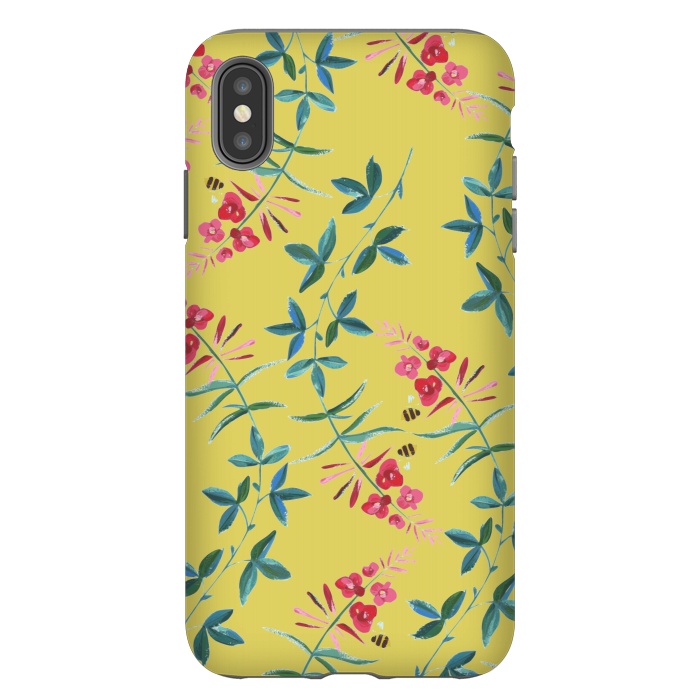 iPhone Xs Max StrongFit Floral Vines by Zala Farah