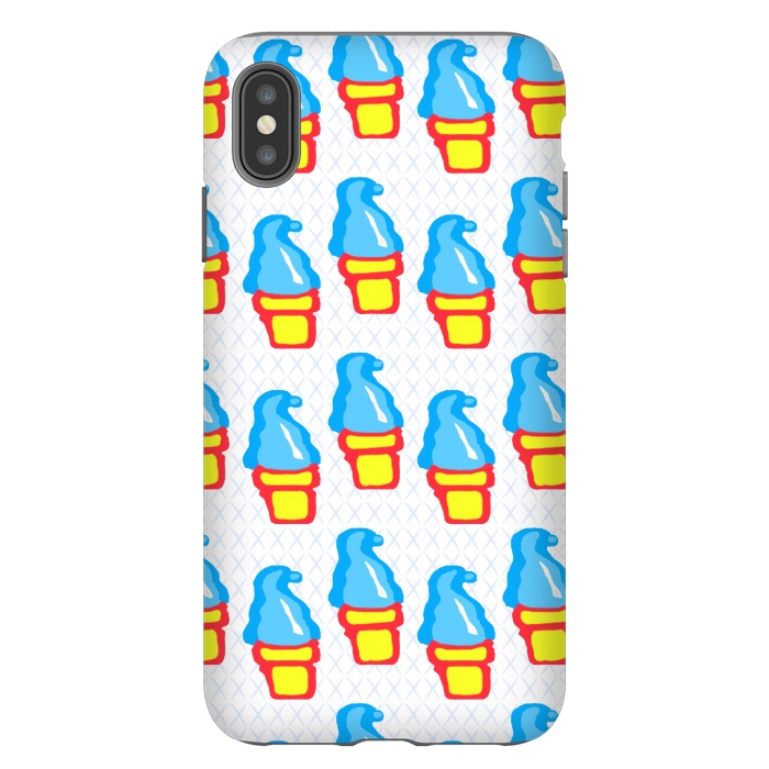 iPhone Xs Max StrongFit We All Scream for Ice Cream by Bettie * Blue