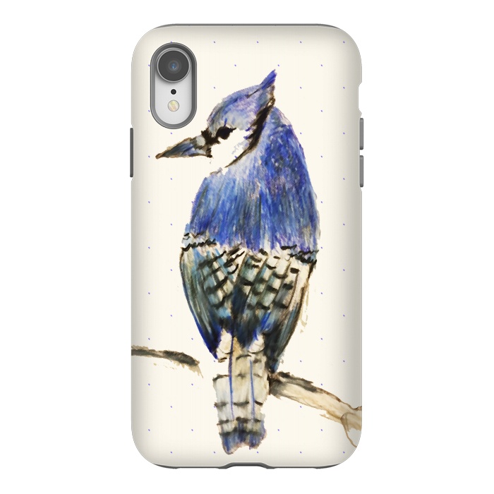 iPhone Xr StrongFit Bluebird of Happiness by Bettie * Blue