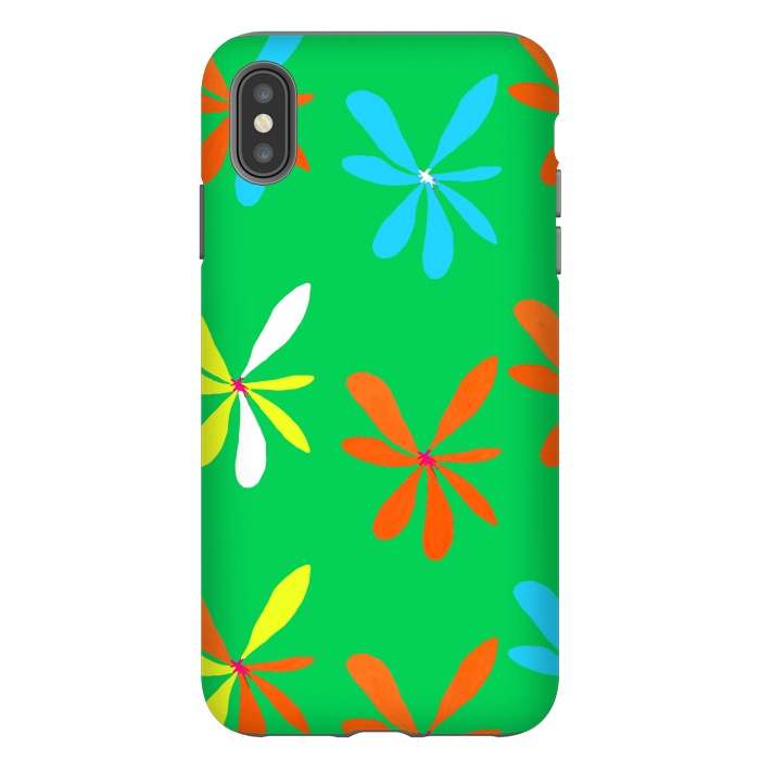 iPhone Xs Max StrongFit Groovy, Man! by Bettie * Blue