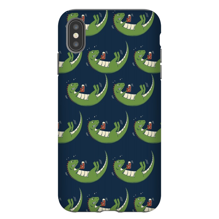 iPhone Xs Max StrongFit Dinosaur new shoes by Coffee Man