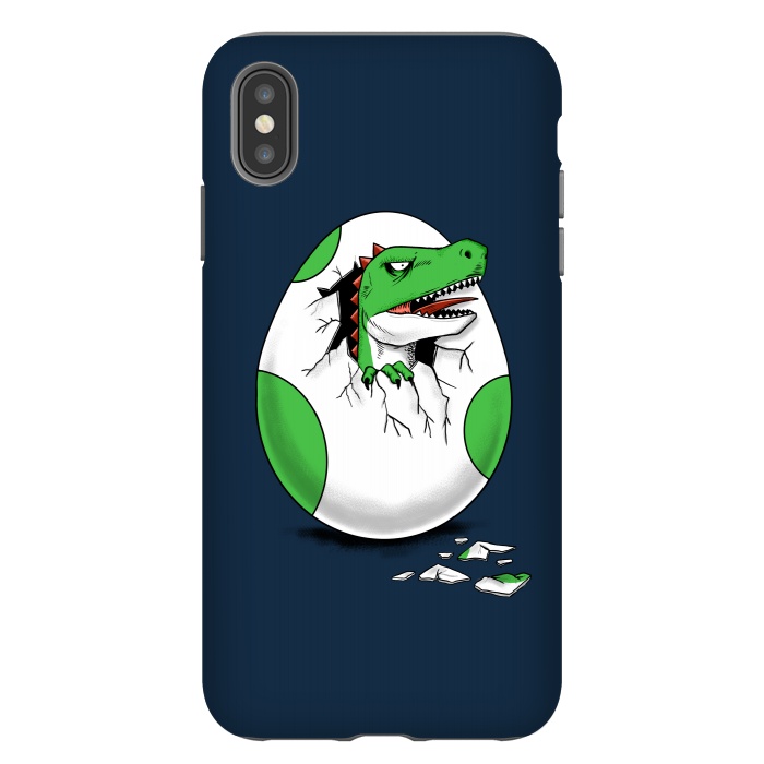 iPhone Xs Max StrongFit Dinosaur egg by Coffee Man
