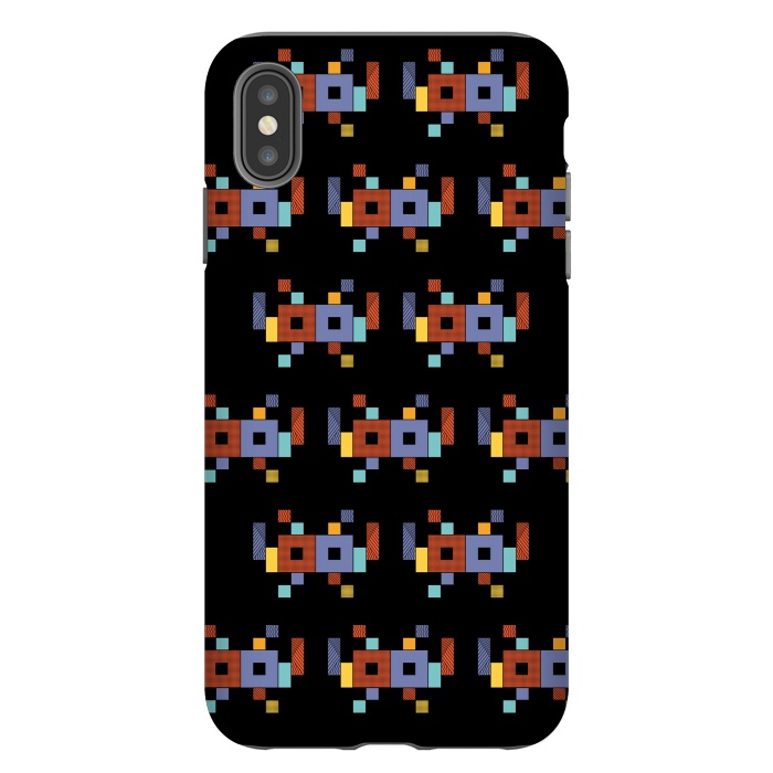 iPhone Xs Max StrongFit Retro Cubism by Coffee Man
