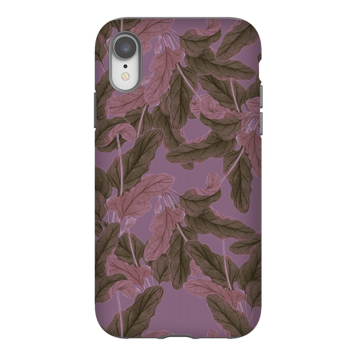 iPhone Xr StrongFit Purple Bushes by Zala Farah