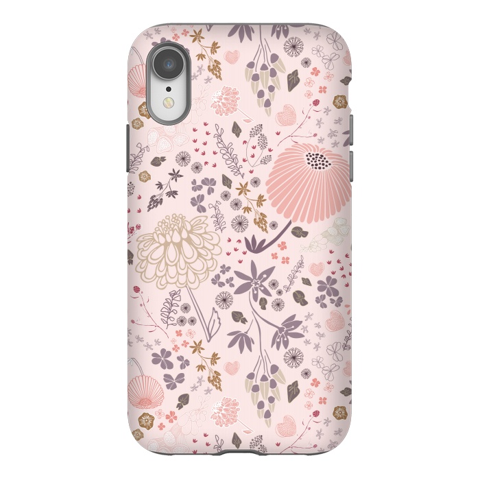 iPhone Xr StrongFit Field of Flowers by Paula Ohreen