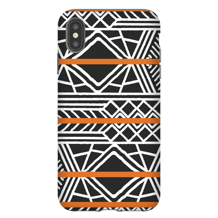 iPhone Xs Max StrongFit Tribal ethnic geometric pattern 022 by Jelena Obradovic