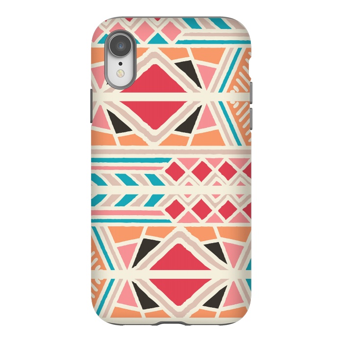 iPhone Xr StrongFit Tribal ethnic geometric pattern 025 by Jelena Obradovic