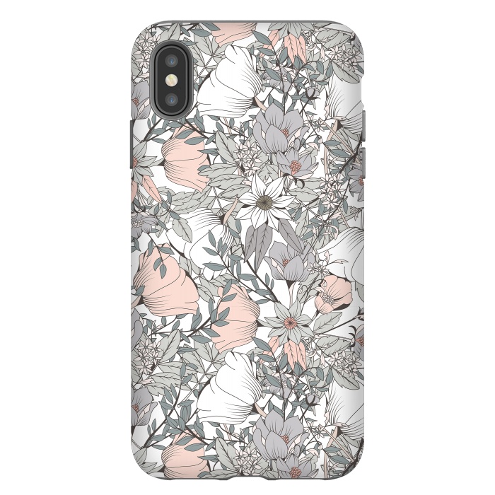 iPhone Xs Max StrongFit Botanical Pattern 016 by Jelena Obradovic