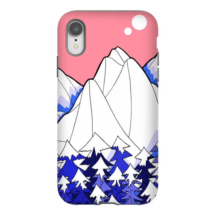 iPhone Xr StrongFit The deep blue forests of the mountains by Steve Wade (Swade)