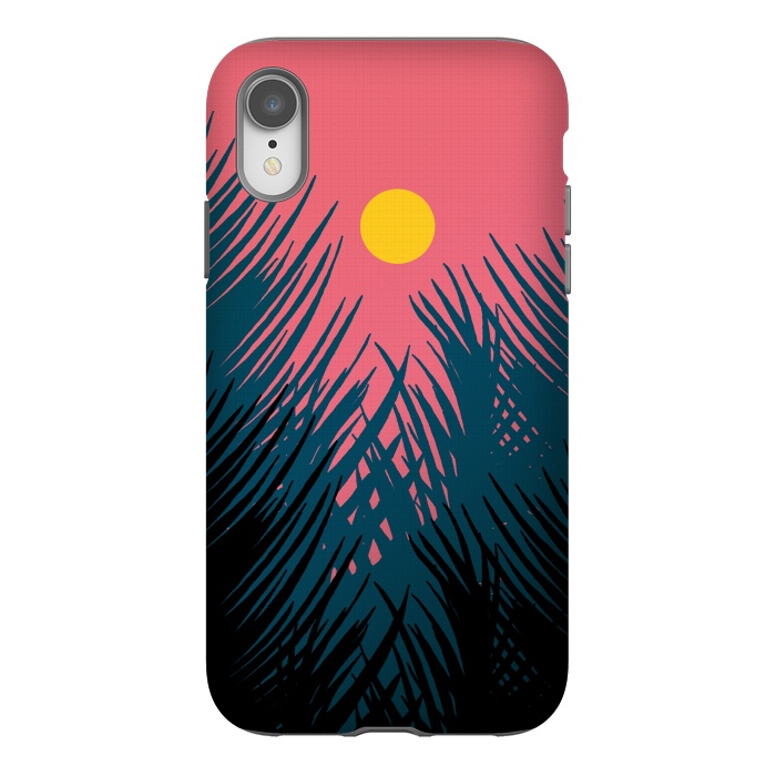 iPhone Xr StrongFit The Evening Palm trees by Steve Wade (Swade)