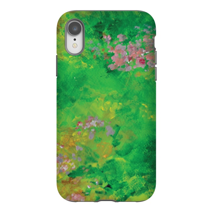 iPhone Xr StrongFit Impressionist Meadow by Zoe Charlotte
