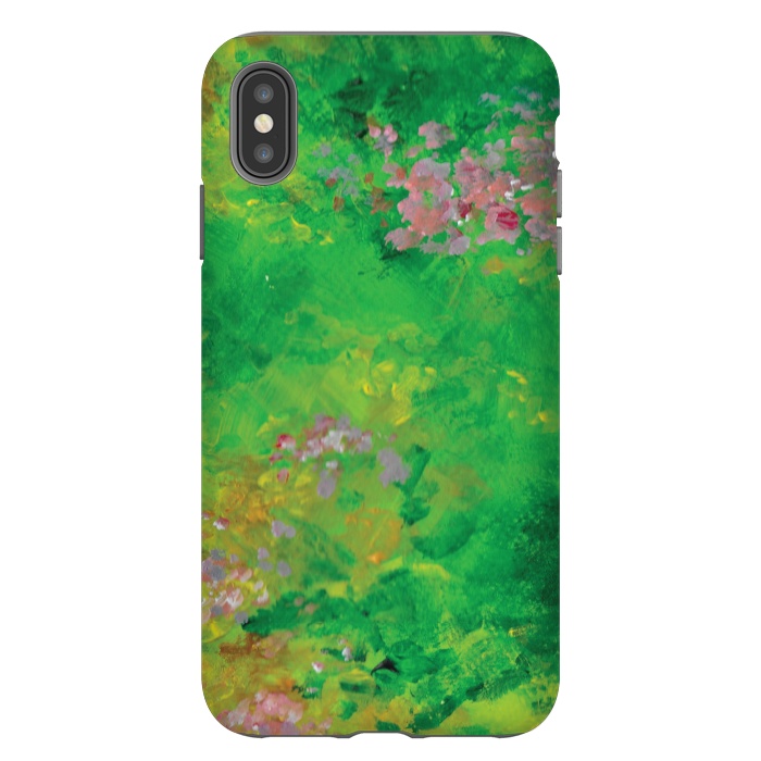 iPhone Xs Max StrongFit Impressionist Meadow by Zoe Charlotte