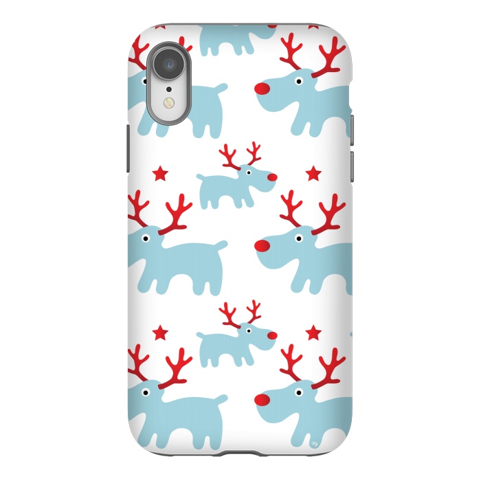 iPhone Xr StrongFit Cute Reindeers by Martina