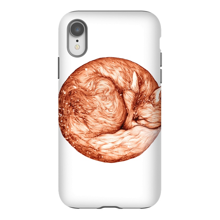 iPhone Xr StrongFit Fox and Snow by ECMazur 