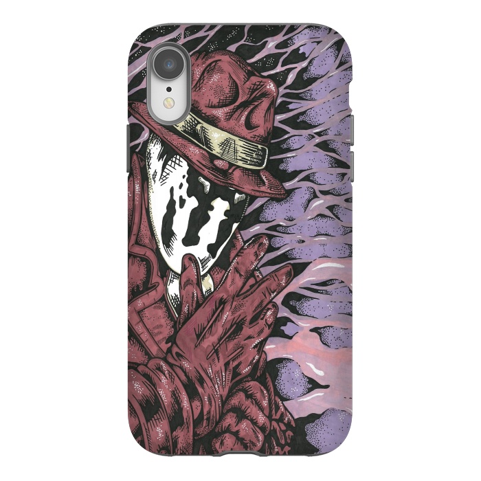 iPhone Xr StrongFit Wachmen Rorschach by Varo Lojo