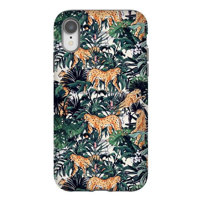 iPhone Xr StrongFit Cheetah in the wild jungle  by Mmartabc