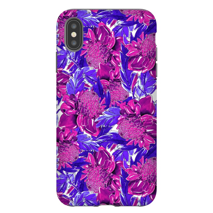 iPhone Xs Max StrongFit Ultra violet proteas meadow by Mmartabc