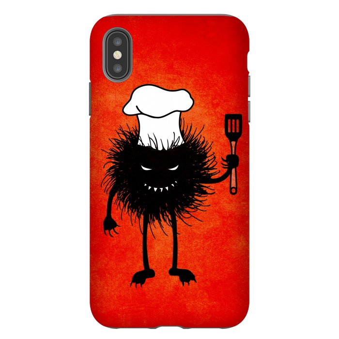 iPhone Xs Max StrongFit Evil Bug With Chef Hat Loves To Cook by Boriana Giormova
