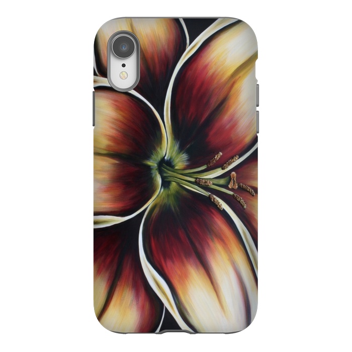 iPhone Xr StrongFit Sunset Lily by Denise Cassidy Wood