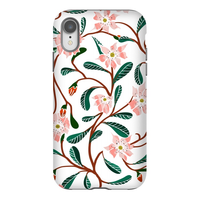iPhone Xr StrongFit Floral Deco by Uma Prabhakar Gokhale