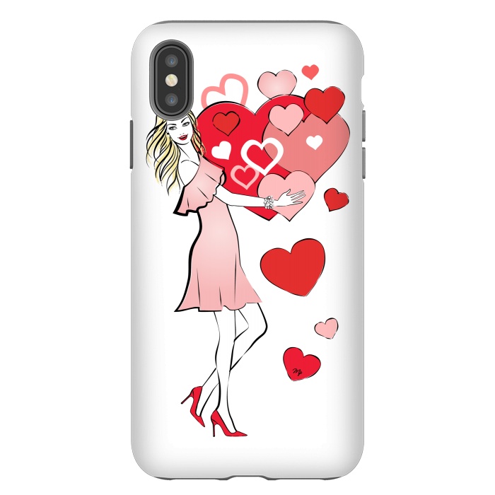 iPhone Xs Max StrongFit Queen of Hearts by Martina